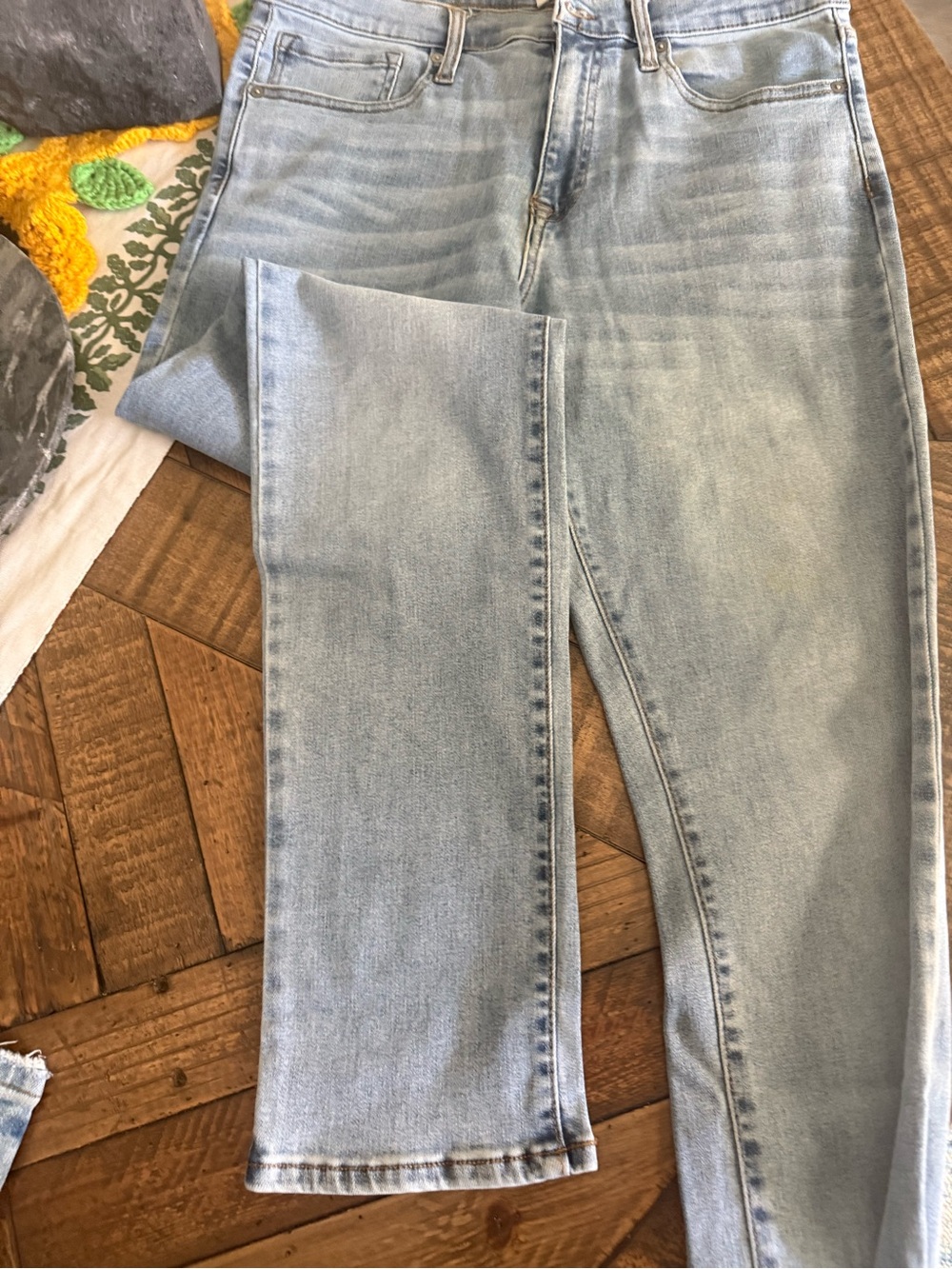Men's Skinny Jeans in Light Blue Wash